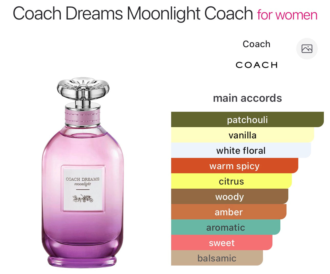 COACH - Dreams Moonlight EDP For Women - 4.5ml