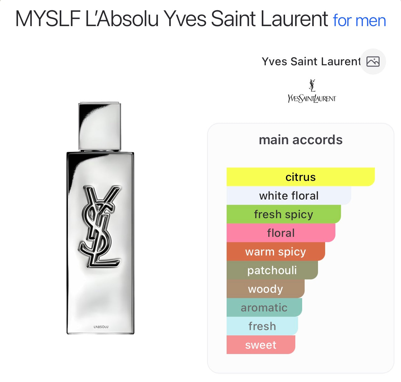 YSL - Myslf L’Absolu Parfum - 7.5ml