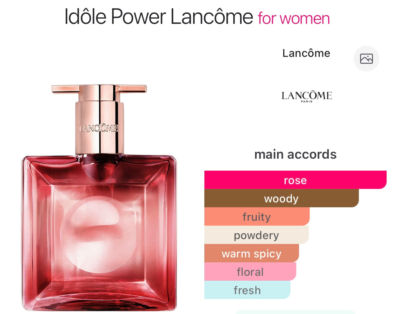 LANCOME - Idole Power EDP Intense For Women - 5ml