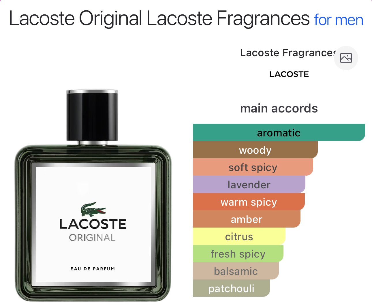 LACOSTE - Original EDP - 4.5ml