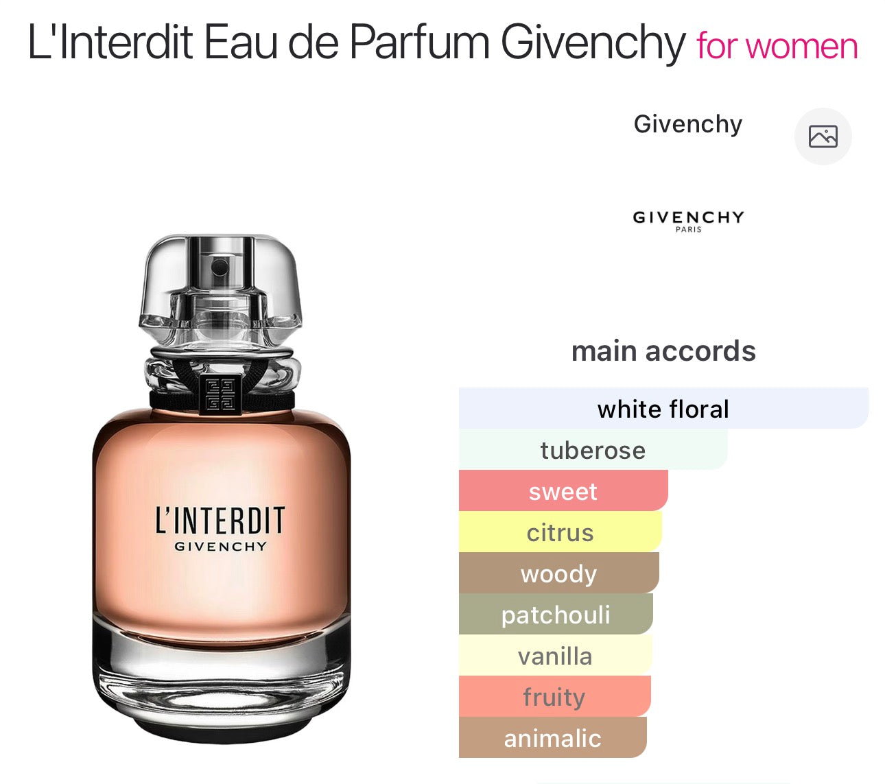 GIVENCHY - L'Interdit EDP - 12.5ml Spray