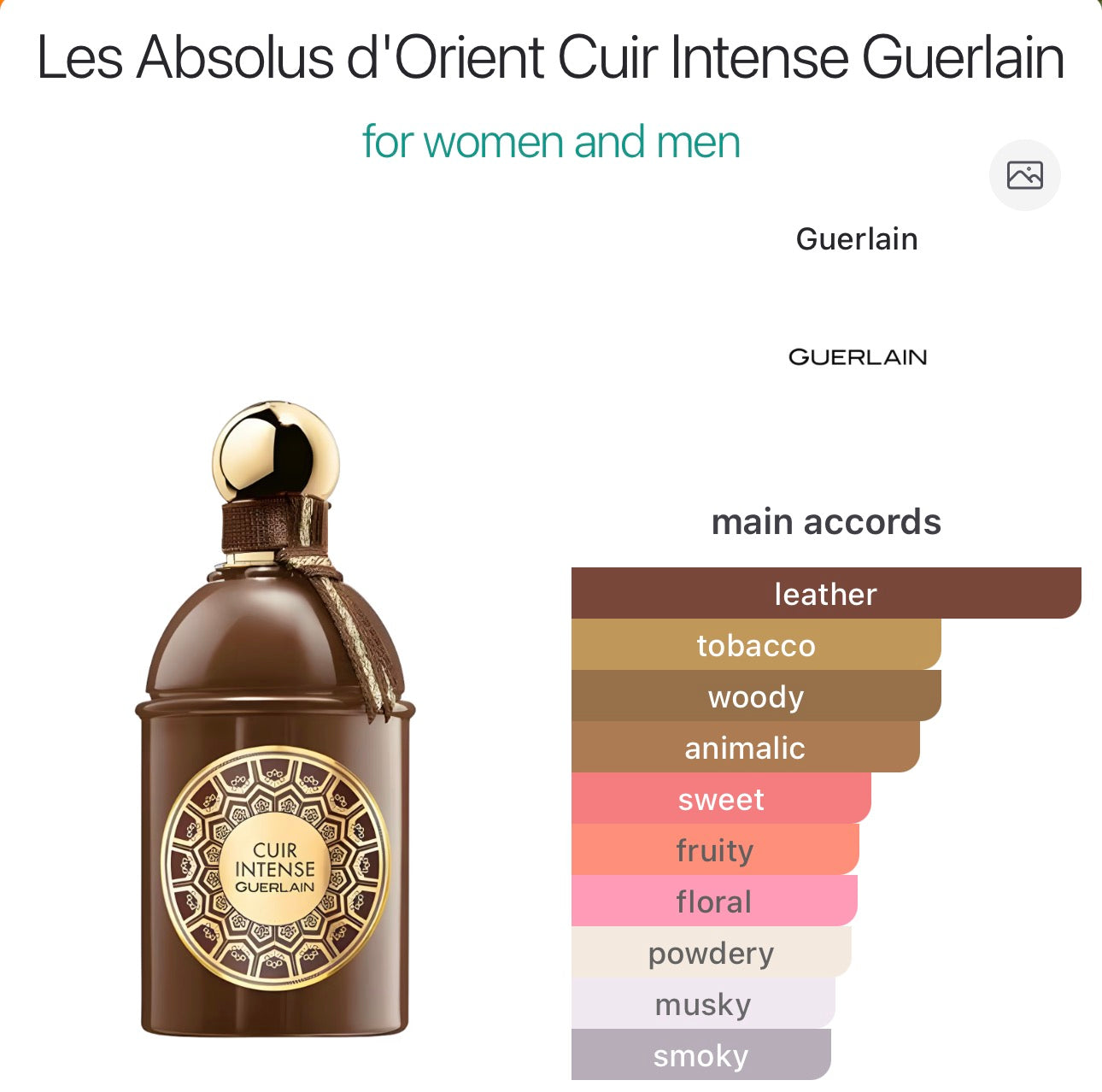 GUERLAIN - Cuir Intense EDP - 7.5ml