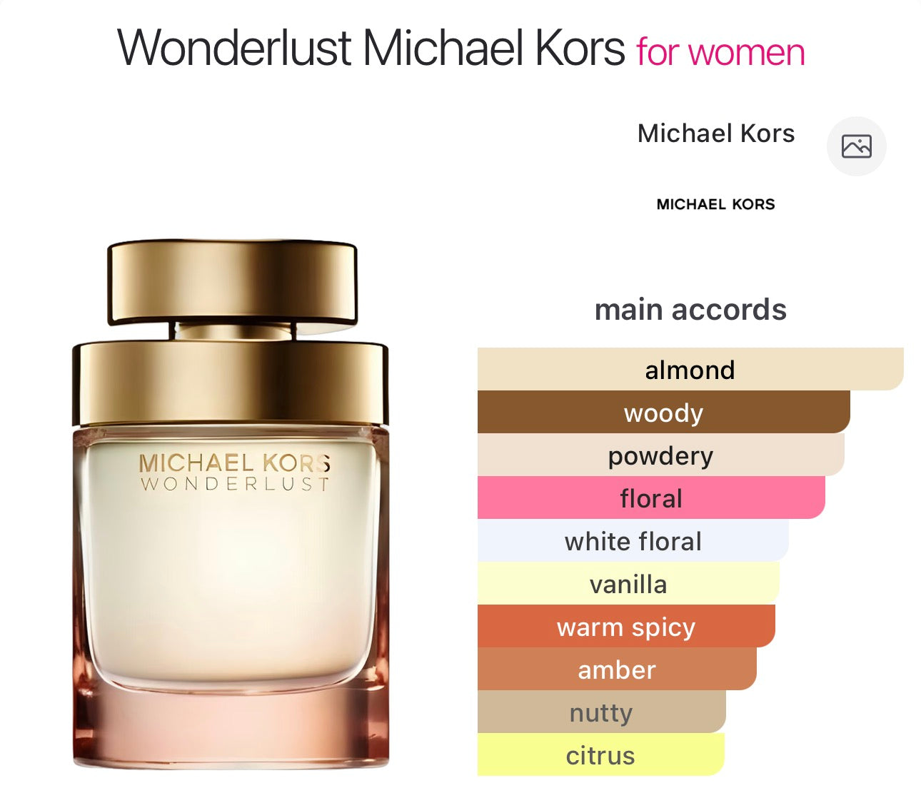 MICHEAL KORS Wonderlust For Women EDP - 4ml