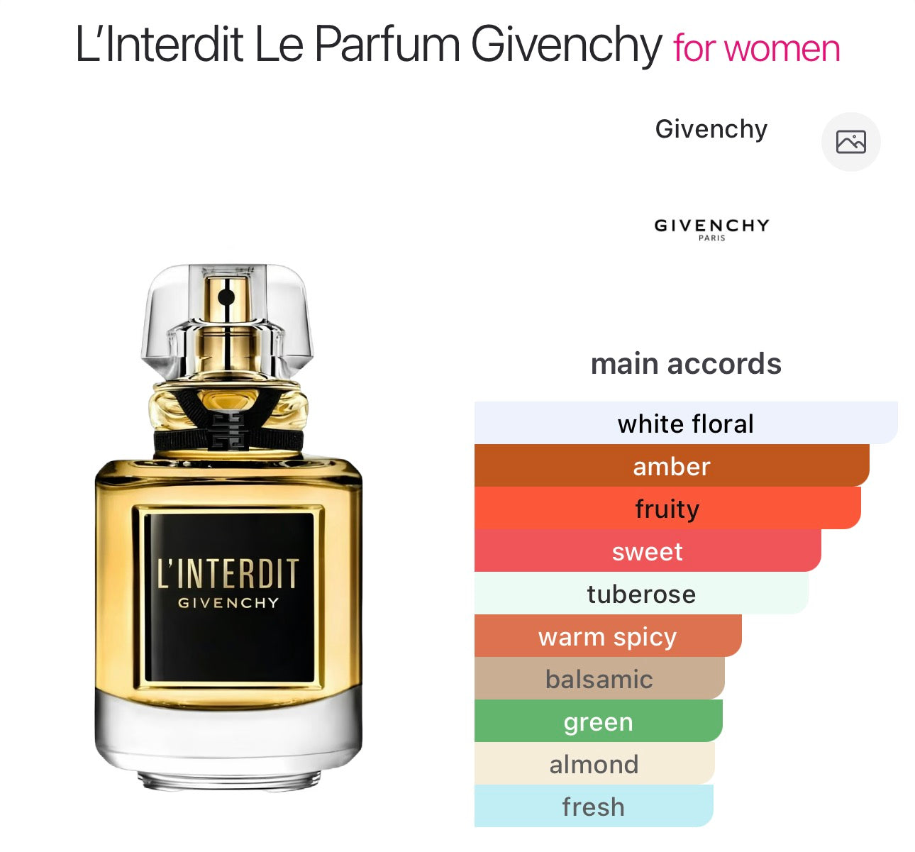 GIVENCHY - L'interdit Parfum Edp - 12.5ml