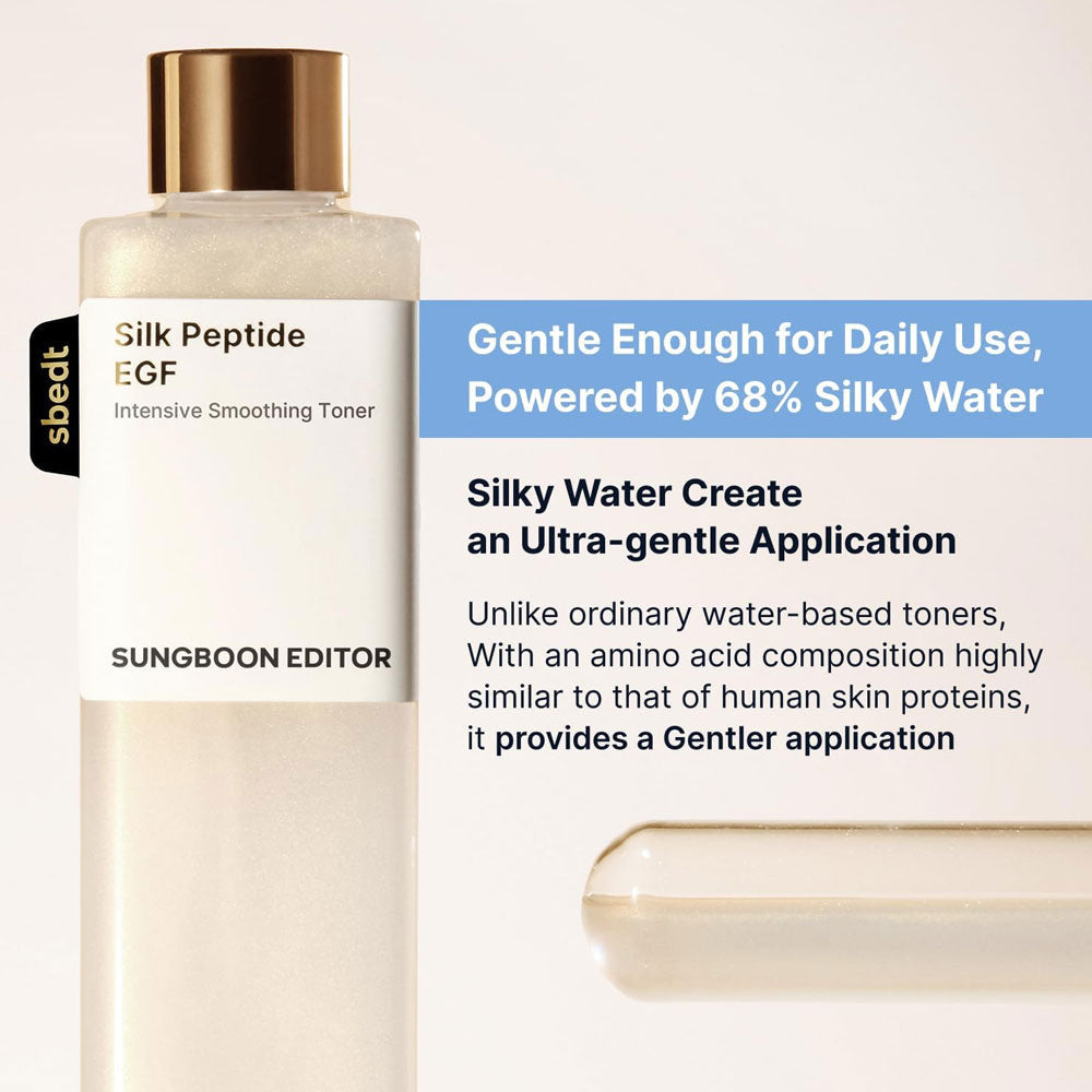 SUNGBOON EDITOR - Silk Peptide EGF Intensive Smoothing Toner - 300ml