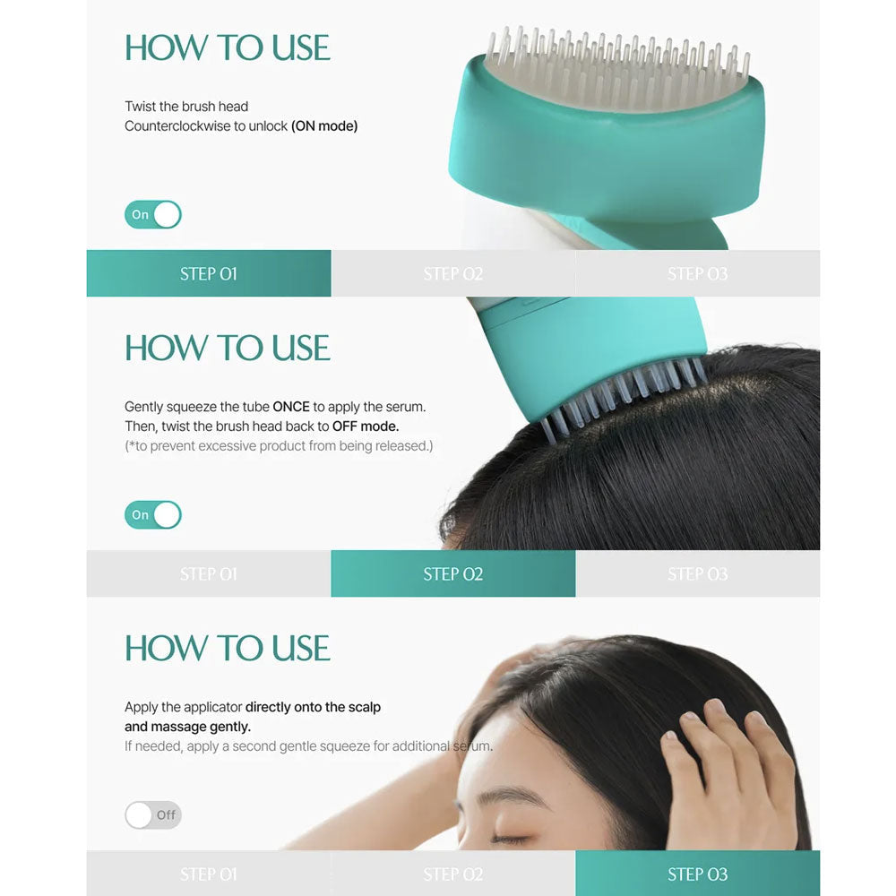 LILYEVE - Scalp Turn Cica PDRN Brush Ampoule - 100ml
