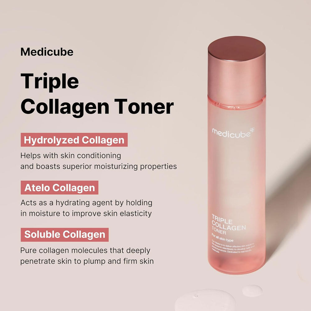 MEDICUBE - Triple Collagen Toner - 140ml