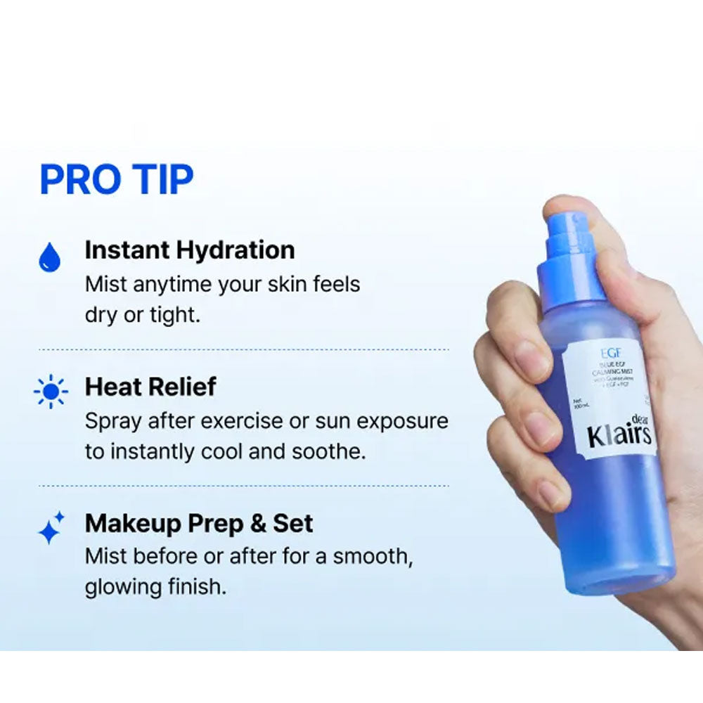 Dear Klairs - Blue EGF Calming Mist - 100ml