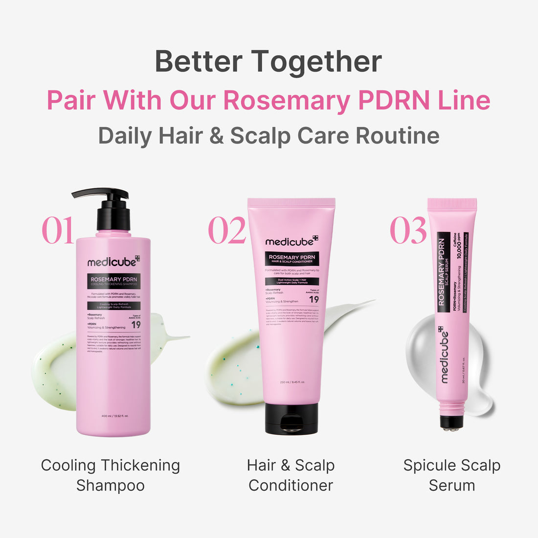 MEDICUBE - Rosemary PDRN Cooling Thickening Shampoo - 400ml