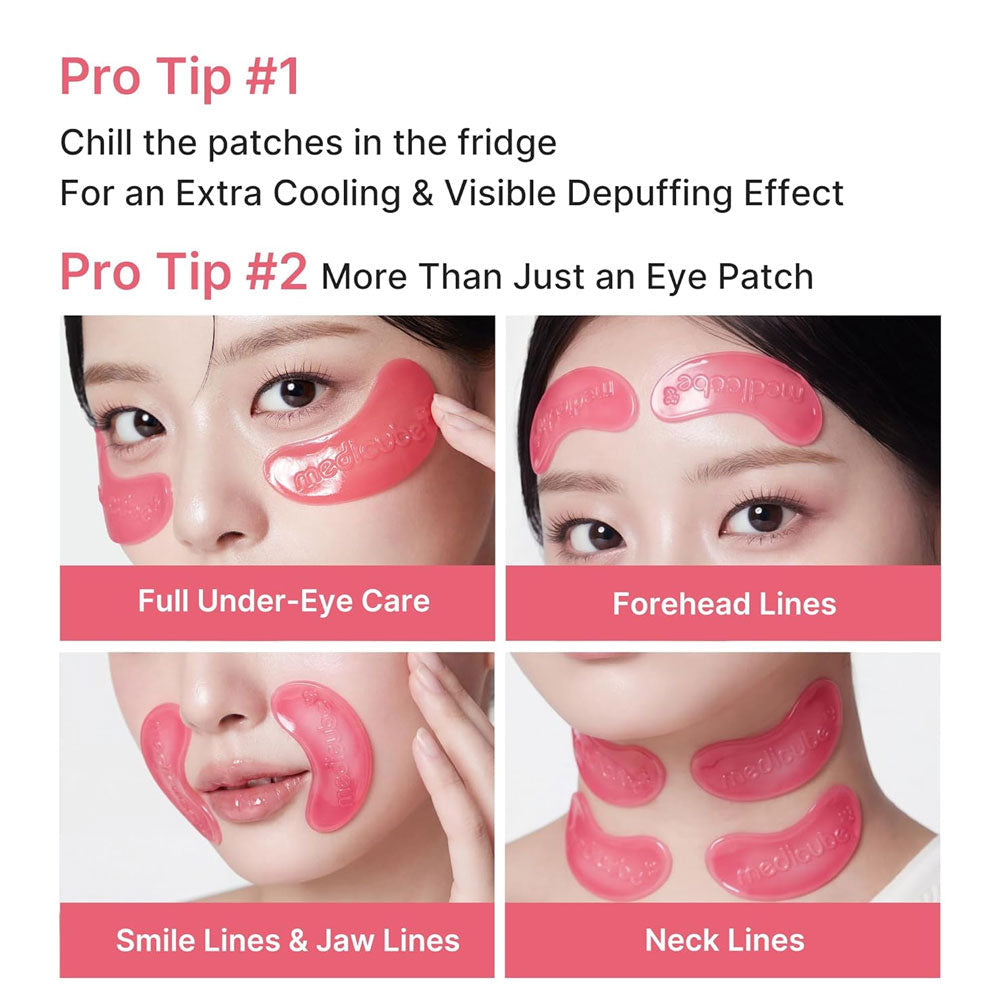 MEDICUBE - PDRN Pink Collagen Jelly Eye Mask - 1 Pair