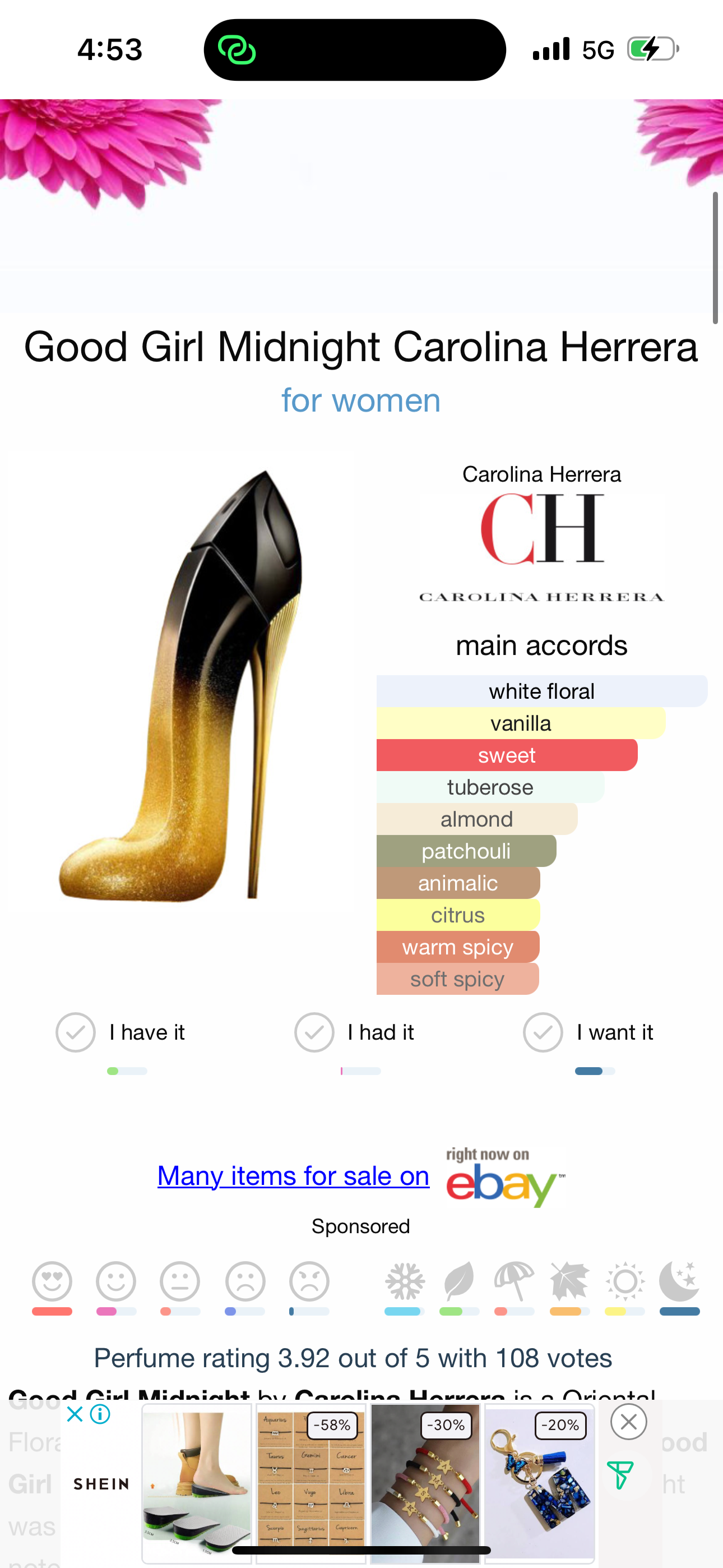 Carolina Herrera Good Girl Midnight EDP 7ML