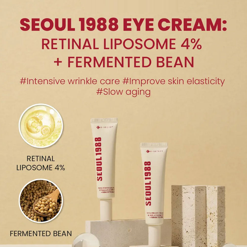 KSECRET SEOUL 1988 Eye Cream : Retinal Liposome 4% + Fermented Bean 30ml