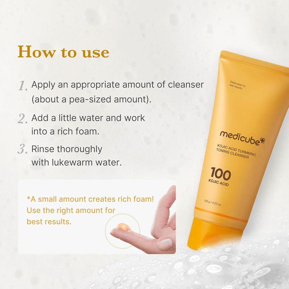 MEDICUBE - Kojic Acid Turmeric Toning Cleanser
