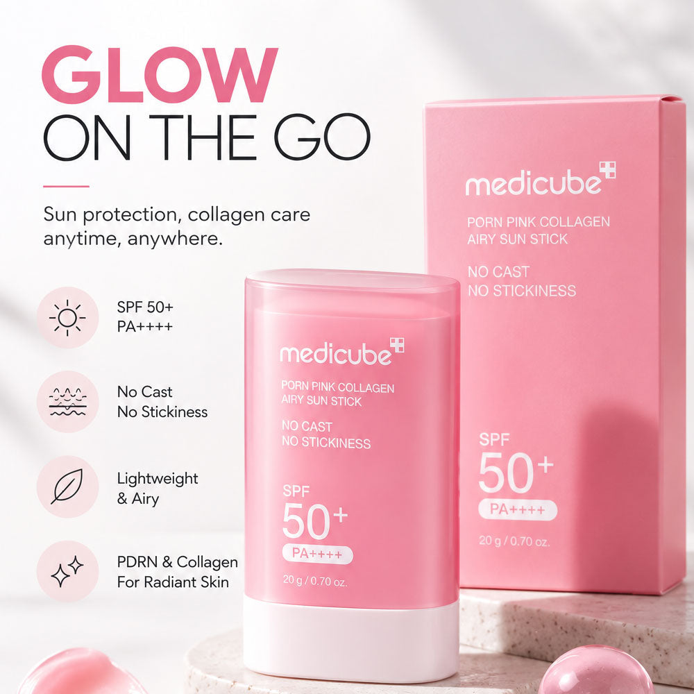 MEDICUBR - PDRN Pink Collagen Airy Sun Stick SPF50+ PA++++