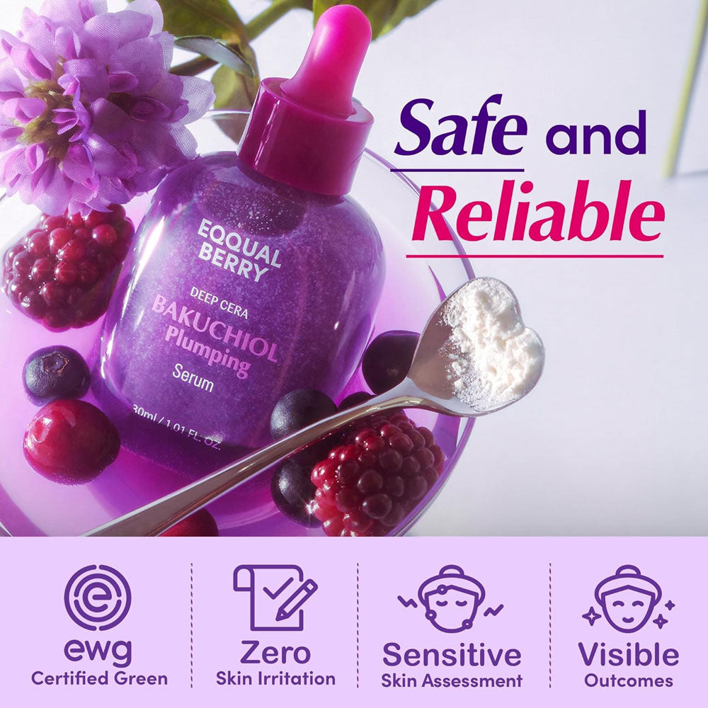 EQQUALBERRY - Bakuchiol Plumping Serum - 30ml