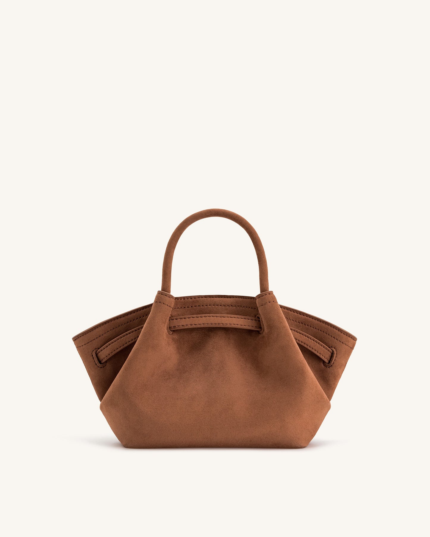 JWPIEI - Hana Mini Faux Suede Tote Bag - BROWN