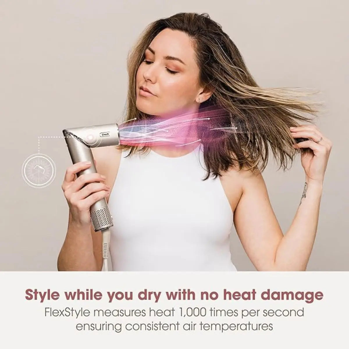 Shark FlexStyle 5-In-1 Air Styler & Hair Dryer - Stone