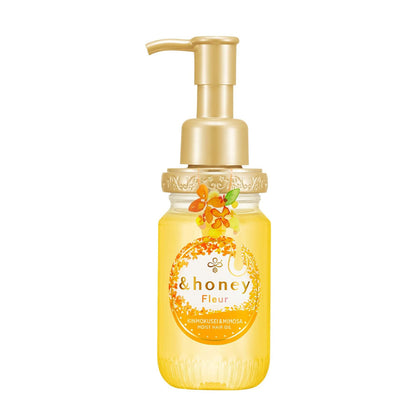 &honey Fleur Kinmokusei & Mimosa Moist Hair Oil 100ml – Deep Nourishment & Hydration