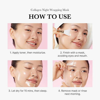 MEDICUBE - Collagen Overnight Wrapping Peel Off Facial Mask