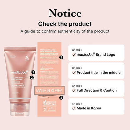 MEDICUBE - Collagen Overnight Wrapping Peel Off Facial Mask