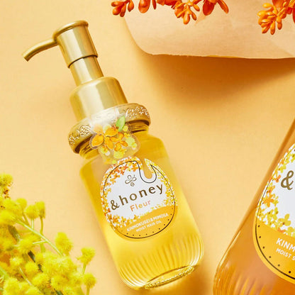 &honey Fleur Kinmokusei & Mimosa Moist Hair Oil 100ml – Deep Nourishment & Hydration