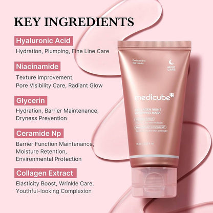 MEDICUBE - Collagen Overnight Wrapping Peel Off Facial Mask