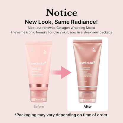 MEDICUBE - Collagen Overnight Wrapping Peel Off Facial Mask