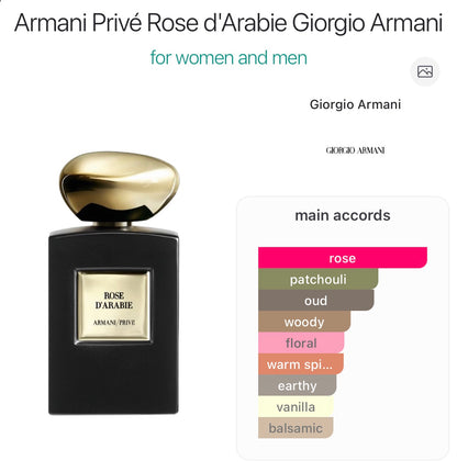 GIORGIO ARMANI - Armani Prive Rose D'Arabie Eau de Parfum - 7.5ml