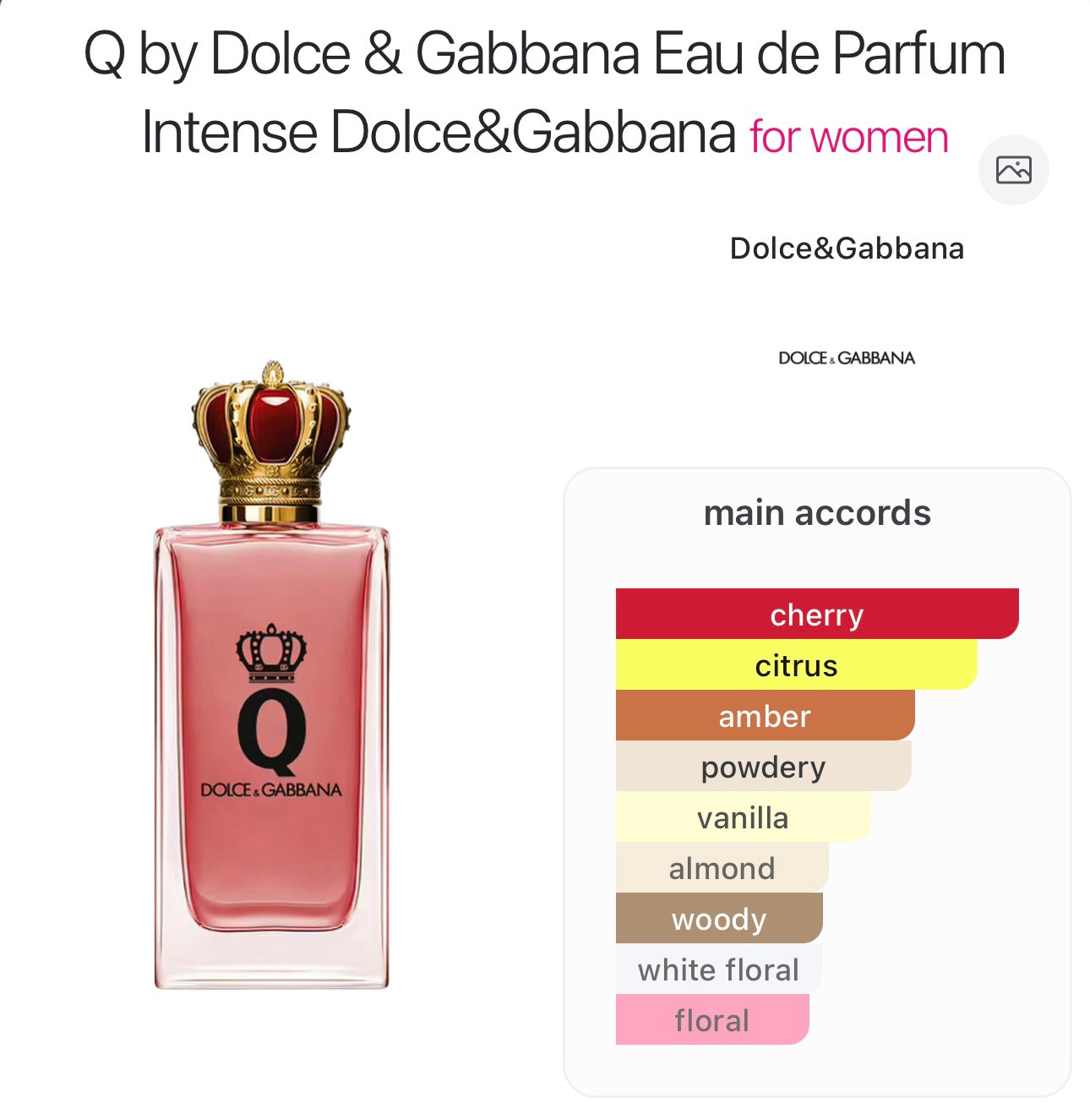D&G - Queen Edp Intense - 5ml