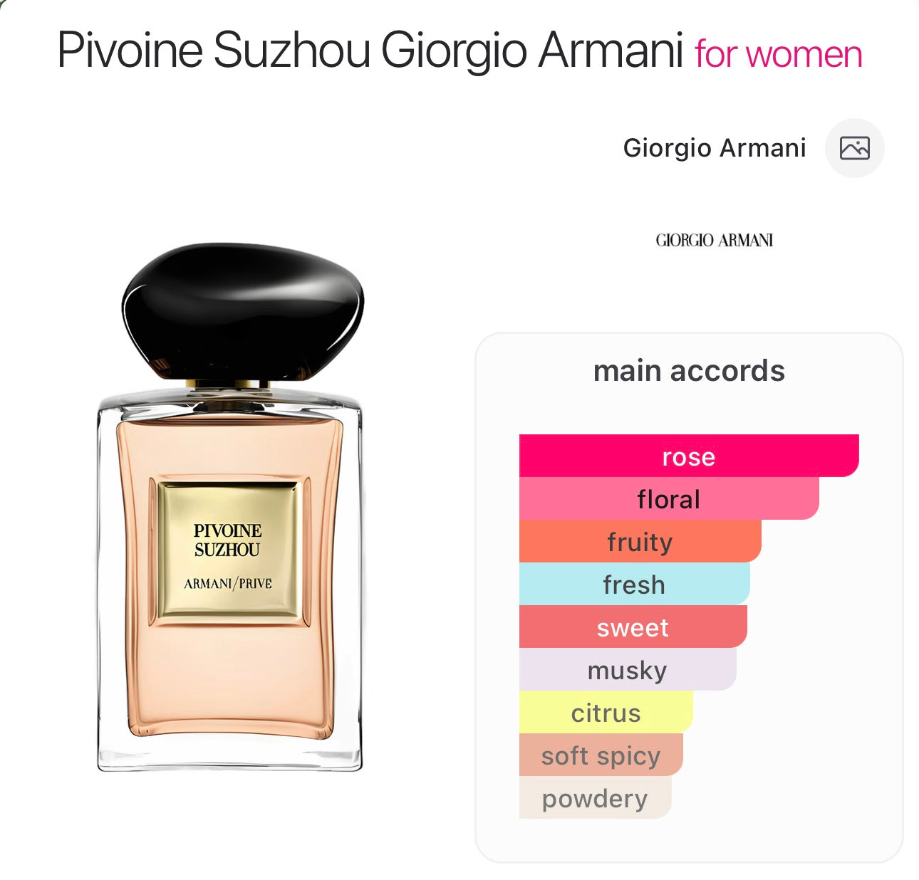 GIORGIO ARMANI - Pivoine Suzhou Eau de Toilette - 7.5ml
