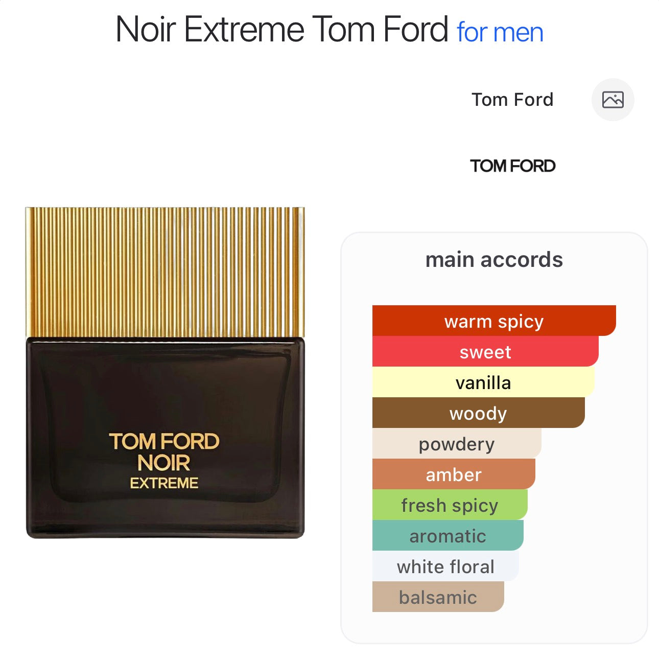 TOM FORD - Noir Extreme EDP For Men - 4ml