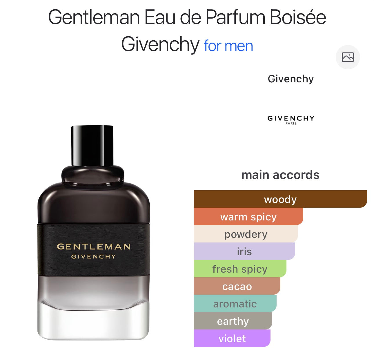 GIVENCHY - Gentleman Boisee EDP Men Perfume -