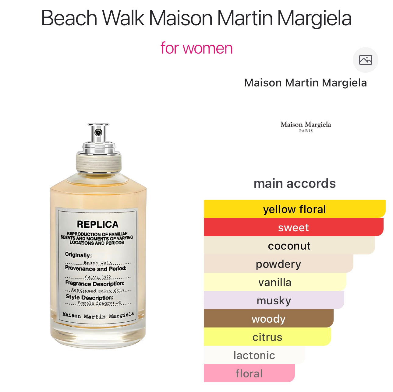 MAISON MARGIELA - 'REPLICA' Beach Walk EDT Vial