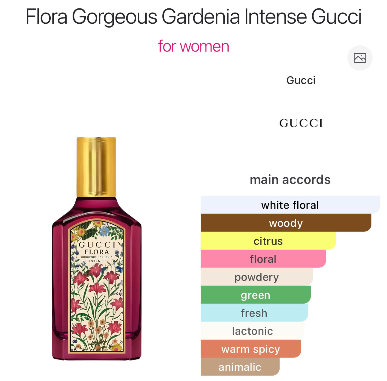 GUCCI - Flora Gorgeous Gardenia EDP Intense - 10ml