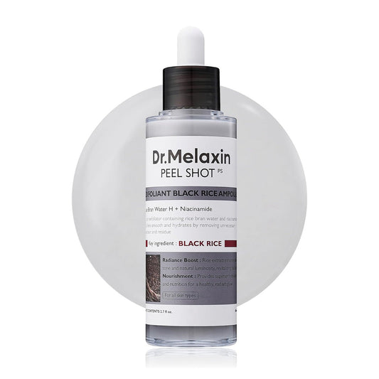 Dr.MELAXIN - Peel Shot Exfoliant Black Rice Ampoule - 80ml