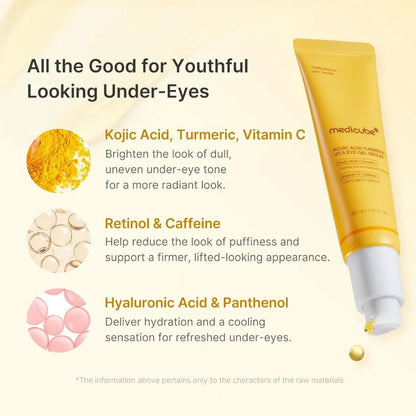 MEDICUBE - Kojic Acid Turmeric Vita Eye Gel Serum - 30ml