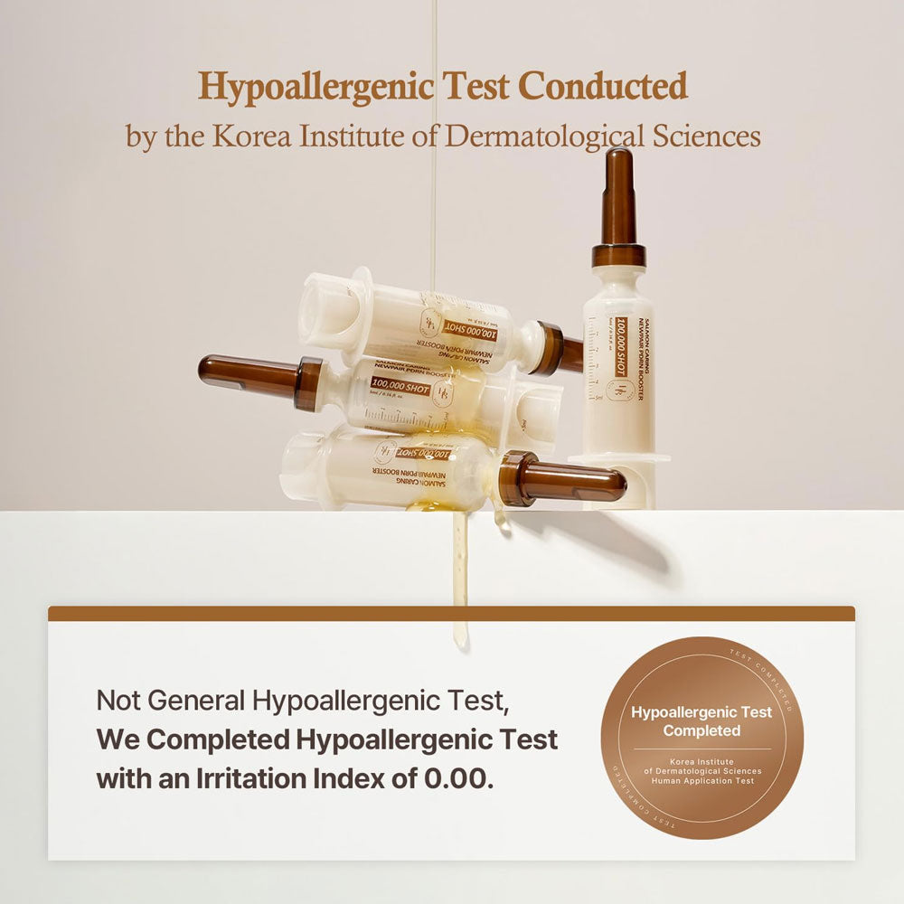 HEVEBLUE - Salmon Caring Newpair PDRN Booster 100,000 Shot Essence Set