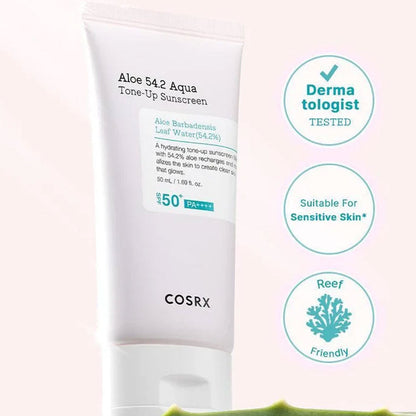 COSRX Aloe 54.2 Aqua Tone-Up Sunscreen