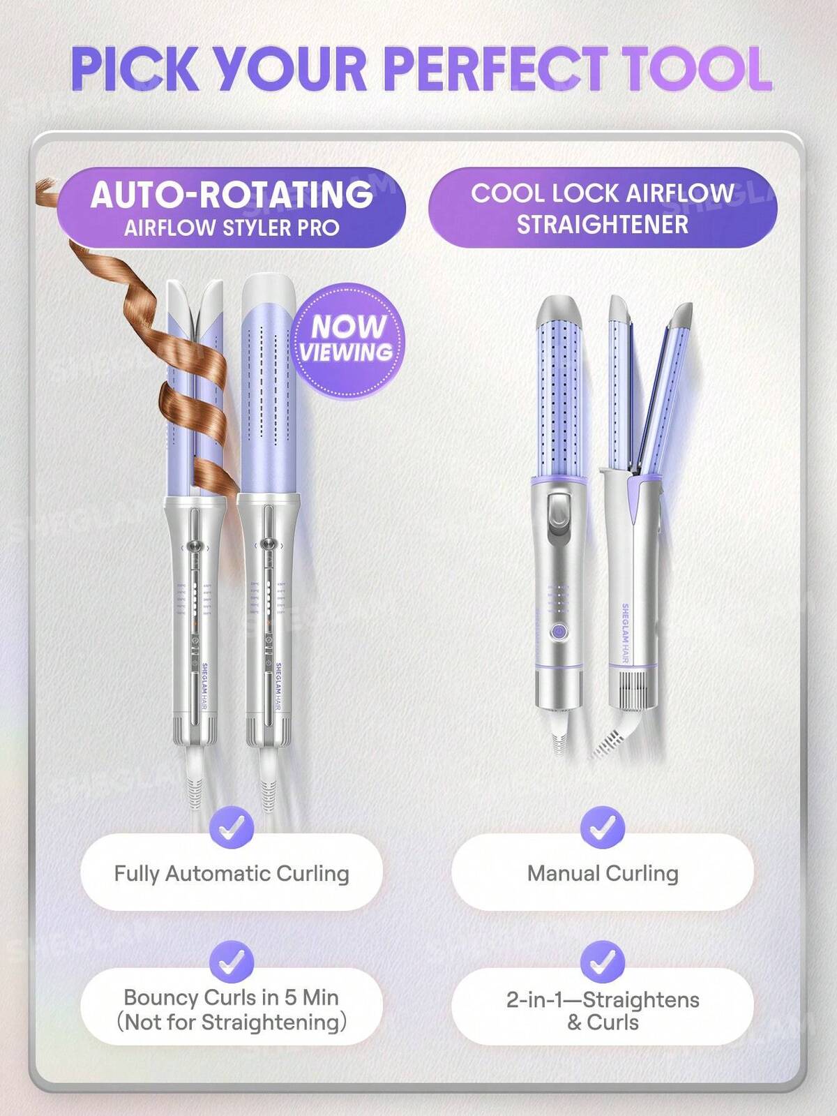 SHEGLAM - One Touch Airflow Styler Pro- 32mm EU PLUG (Pakistan-Compatible Plug)