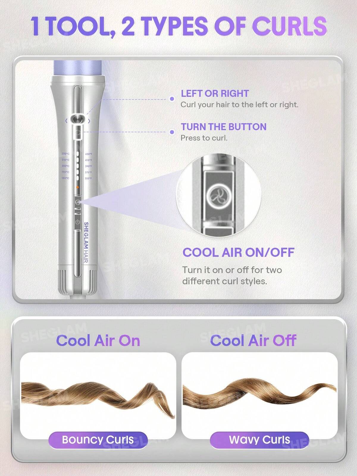 SHEGLAM - One Touch Airflow Styler Pro- 32mm EU PLUG (Pakistan-Compatible Plug)