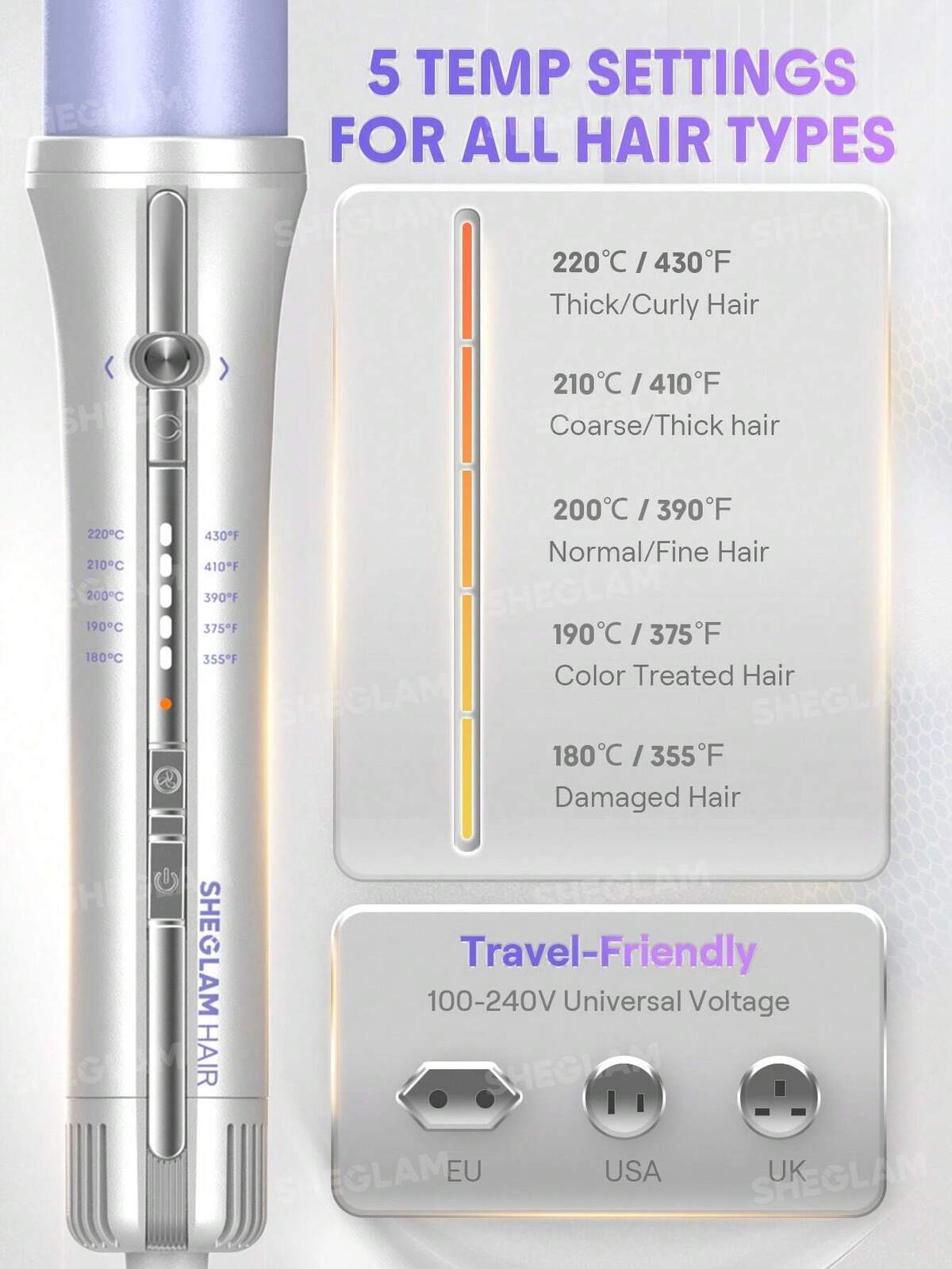 SHEGLAM - One Touch Airflow Styler Pro- 32mm EU PLUG (Pakistan-Compatible Plug)