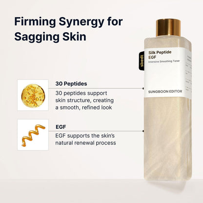 SUNGBOON EDITOR - Silk Peptide EGF Intensive Smoothing Toner - 300ml