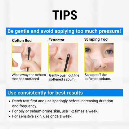 JUMISO Blackhead Melting Softener & Cotton Pad Set