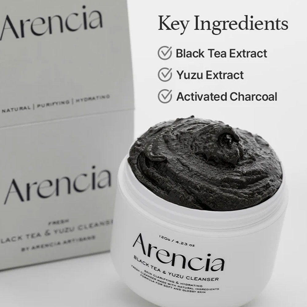 Arencia Black Tea & Yuzu Cleanser 120g