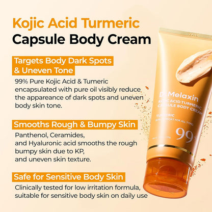 Dr.MELAXIN - Kojic Acid Turmeric Capsule Body Cream - 200g