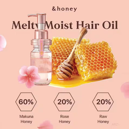 &honey Melty Moist Repair Hair Oil 100ml