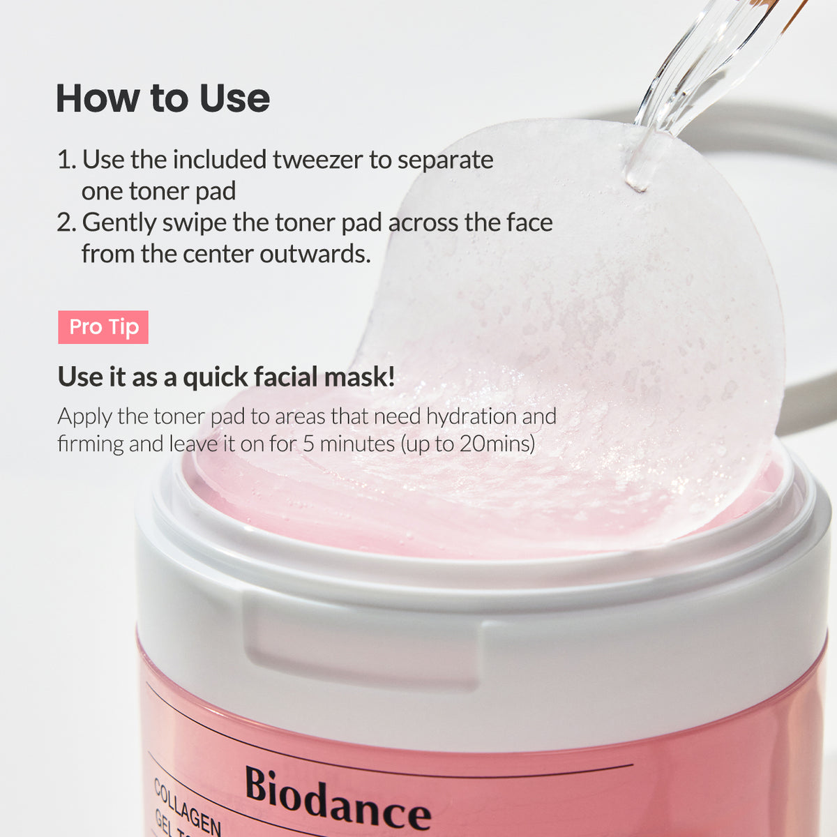 BIODANCE Collagen Gel Toner Pads