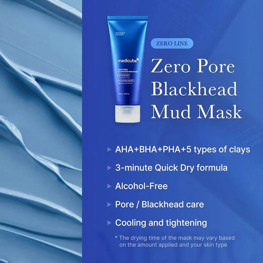 MEDICUBE - Zero Pore Blackhead Mud Mask - 100g