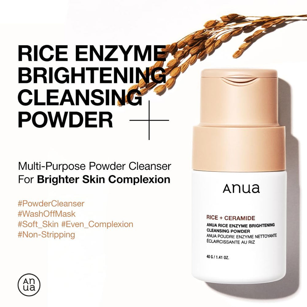 ANUA Rice Enzyme Brightening Cleansing Powder 40g