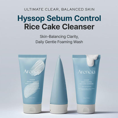 Arencia Hyssop Sebum Control Rice Cake Cleanser 150g